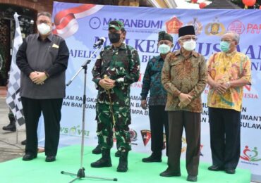 Korem 091/ASN dan Majelis Pandita Buddha Maitreya Indonesia Berangkatkan Bantuan ke Kalimantan Selatan