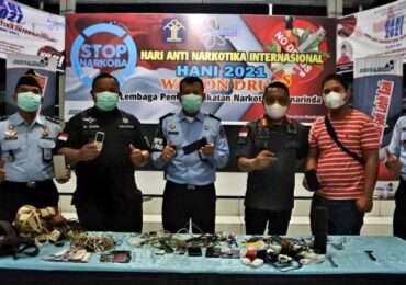 Hari Narkoba Internasional, Satops Patnal Kemenkumham Kaltim Geledah Lapas Narkotik Samarinda