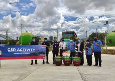 Astra Motor Kaltim 2 Adakan Tempat Sampah Dan Plang Edukasi Di Taman Bebaya Samarinda