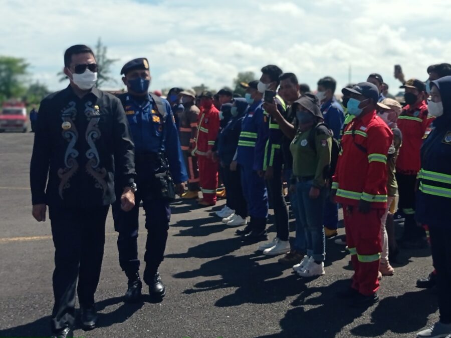 Apel Siaga dan Simulasi Dinas Pemadam Kebakaran dan Penyelamatan kota Samarinda