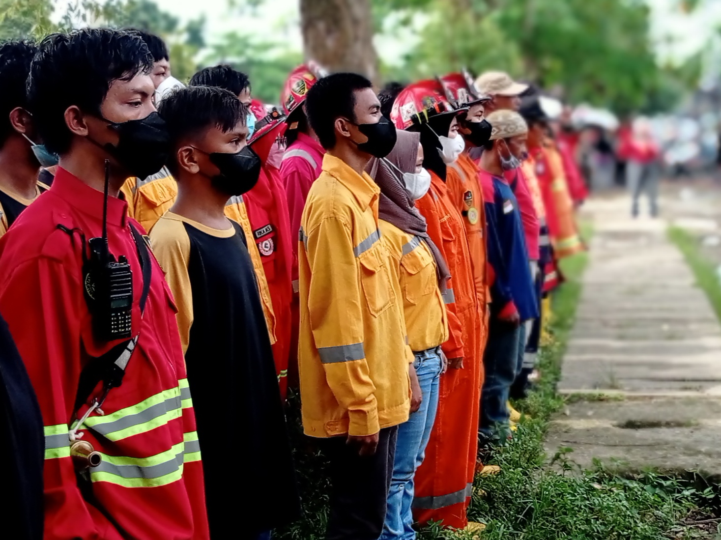 Apel Siaga dan Simulasi Relawan Gabungan Samarinda Jelas Ramadan