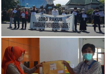 Peringatan 16 Tahun HATAM 2022 di Kaltim, Simbol LBP Diarak Pengunjuk Rasa