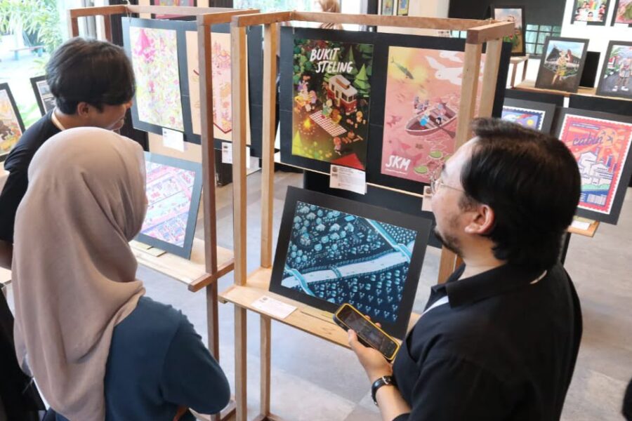 Pameran Karya Ilustrator Samarinda dengan tema Samarinda Dalam Grafis, mengangkat isu kota.