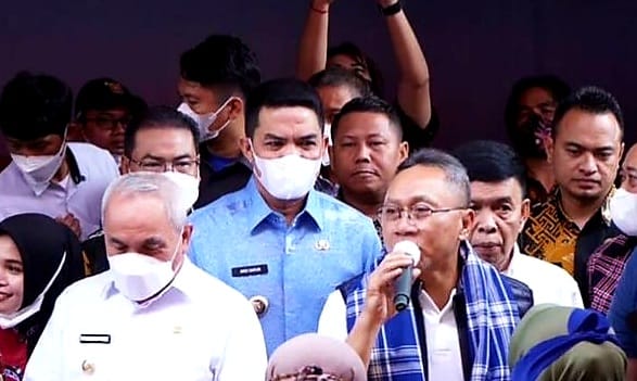 Wali Kota Samarinda Andi Harun Dampingi Menteri Perdagangan RI kunjungi Pasar Merdeka