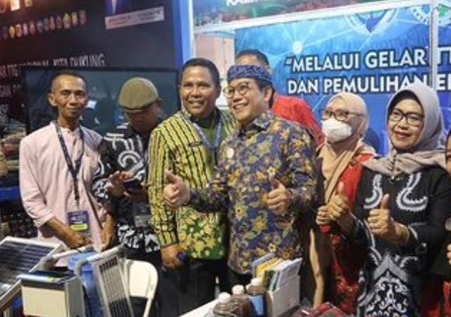 Kepala DPMPD Kaltim, Anwar Sanusi menghadiri gelaran Teknologi Tepat Guna Nusantara ke-XXIII Tahun 2022 di Cirebon