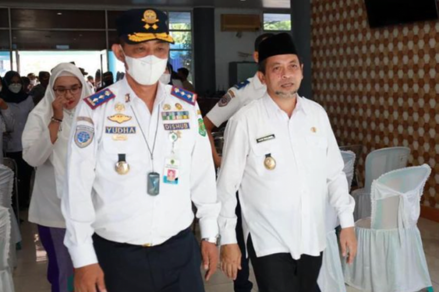 Wakil Gubernur Kaltim Hadi Mulyadi pada peringatan Harbubnas 2022
