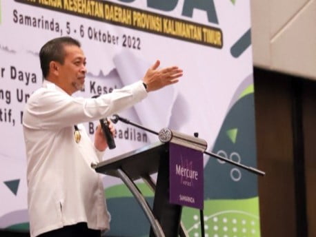 Wakil Gubernur Kalimantan membuka Rapat Kerja Kesehatan Daerah 2022