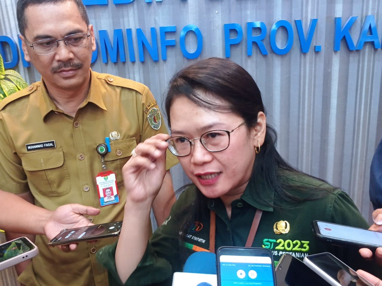 kepala BPS Kaltim, Yusniar Juliana memaparkan program Regsosek saat jumpa pers yang difasilitasi Diskominfo Kaltim