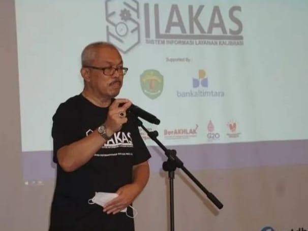 Kepala Disperindagkop UKM Kaltim M Sa;duddin saat meresmikan Silakas