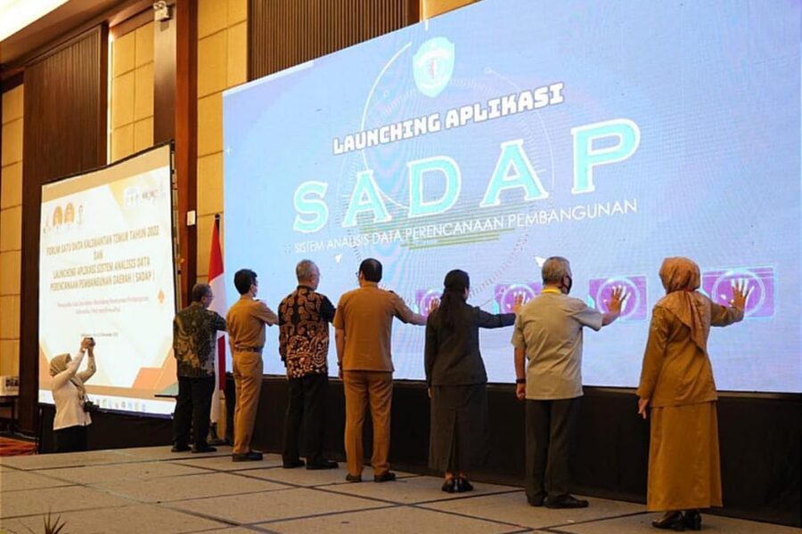 Peresmian aplikasi Sistem Analisis Data Perencanaan Pembangunan SADAP