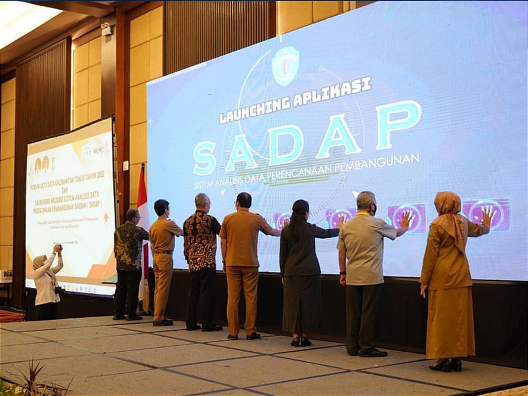Peresmian aplikasi Sistem Analisis Data Perencanaan Pembangunan SADAP