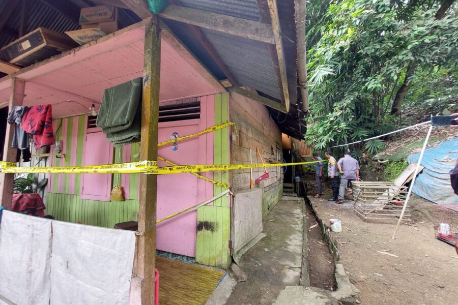 Rumah kediaman pelaku dan korban (ist)