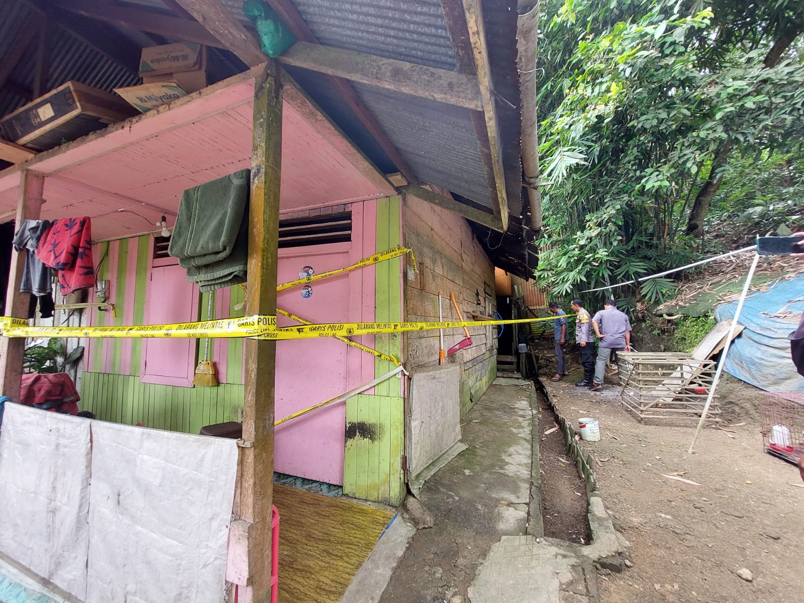 Rumah kediaman pelaku dan korban (ist)