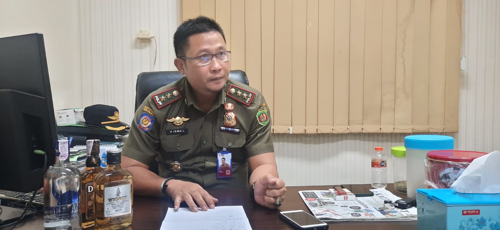 Kepala Bidang Ketentraman dan Ketertiban Umum (Trantibum) Satpol PP Samarinda, Ismail