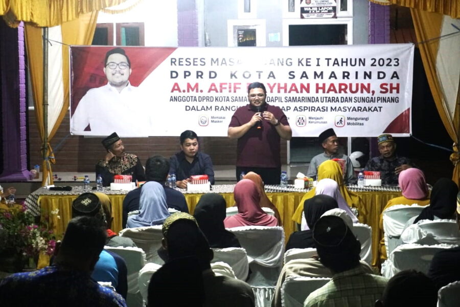 Anggota Komisi I DPRD Samarinda, Andi Muhammad Rayhan Harun menggelar serap aspirasi sidang pertama tahun 2023 di kelurahan Lempake, Samarinda Utara