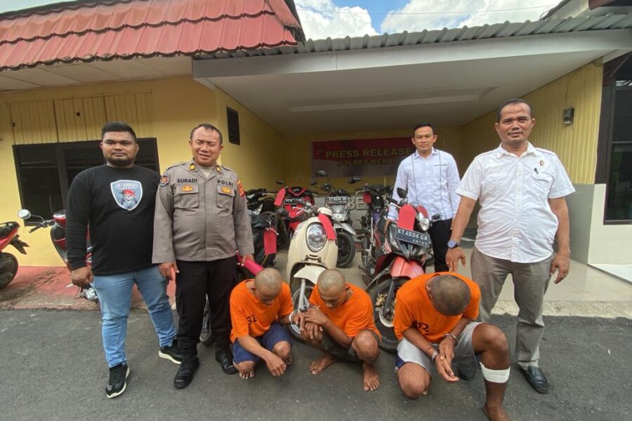 Tiga orang curanmor diringkus jajaran Satreskrim Polres Berau, Kaltim (Ist)
