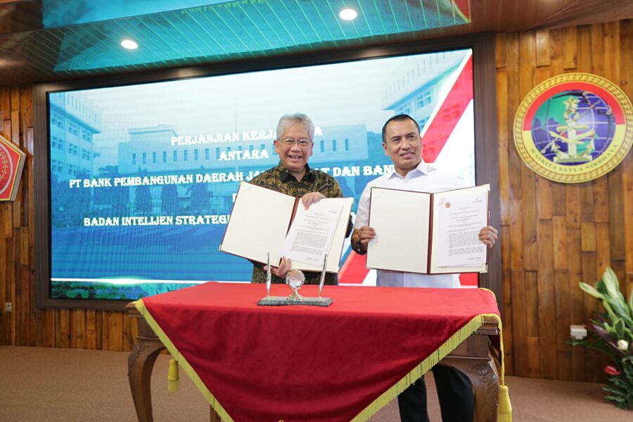Penandatanganan MoU bank bjb dengan Badan Intelijen Strategis TNI tingkatkan kualitas SDM dan Layanan Perbankan