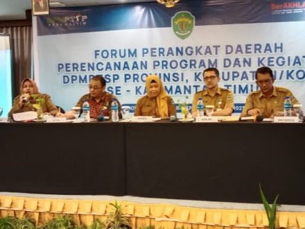 DPMPTSP Kaltim menggelar forum perangkat daerah membahas program perioritas tahun 2024. (Ist)