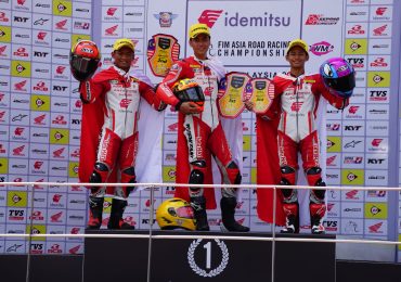 Kembali Kuasai Podium, Pebalap Astra Honda Berkumandang Lagu Indonesia Raya di Balapan Asia