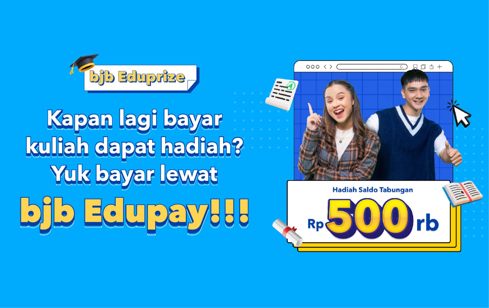 bank bjb menyiapkan hadiah menarik bagi mahasiswa melalui bjb Eduprize.