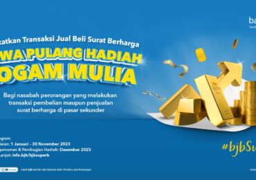 Transaksi Obligasi Pasar Sekunder di bank bjb, Bisa Bawa Pulang Logam Mulia