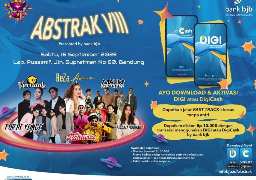 Pentas Seni ABSTRAK VIII menerapkan digital payment dengan menggunakan-digi dan digicash.