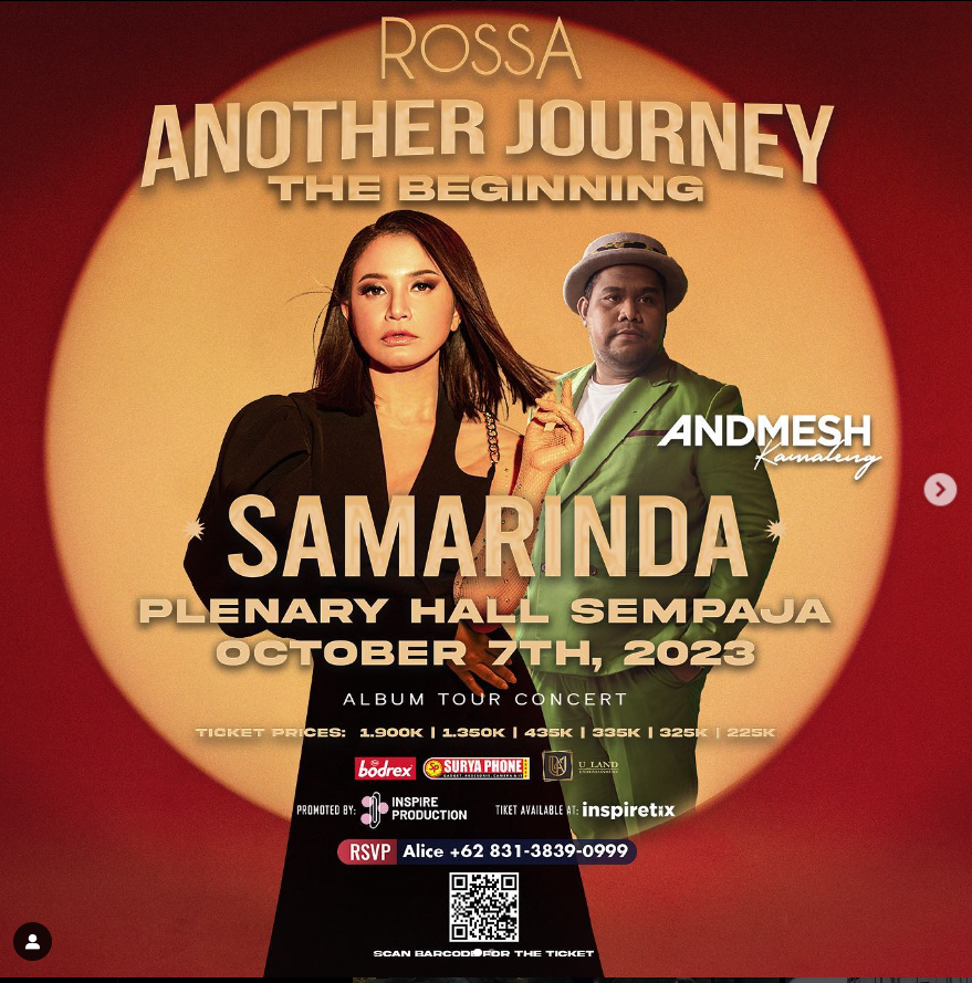 Konser Rossa di Samarinda (Dok. Inspire_idn)