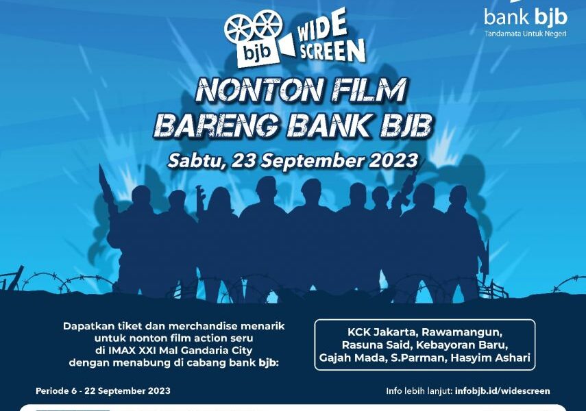 bjb widescreen akan membagikan tiket nonton film expendables 4 untuk para nasabah