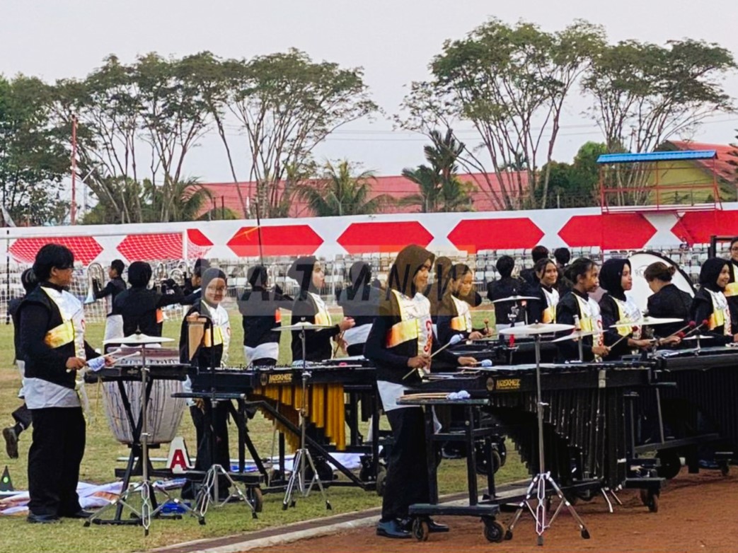 Pelepasan Marching Band Kukar untuk mengikuti kejuaraan Piala Raja Hamengku Buwono X