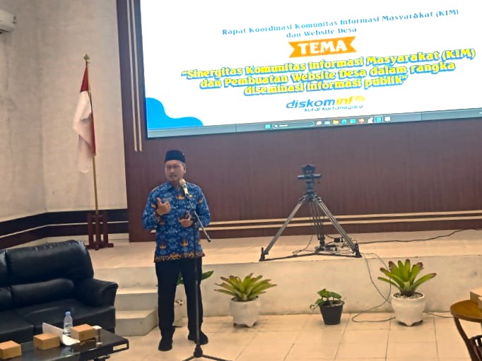Rapat Koodinasi Diskominfo Kukar tentang Sinergitas Komunitas Informasi Masyarakat (KIM) dan Pembuatan Website Desa dalam Rangka Diseminasi Informasi Publik.
