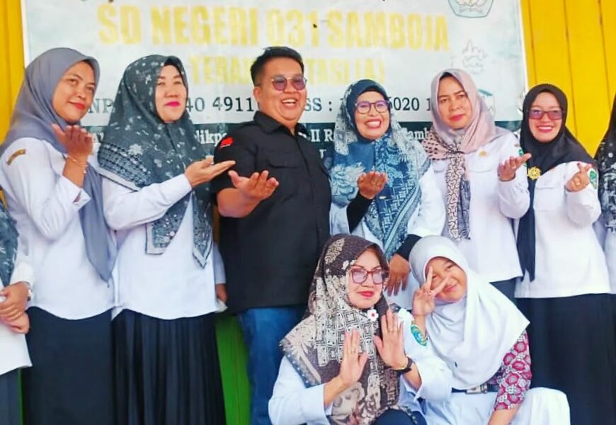 Wabup Kukar, Rendi Solihin mengunjungi SDN 031 dalam rangka meninjau progres pembangunan infrastruktur sekolah yang sudah dimulai sejak tahun ini.