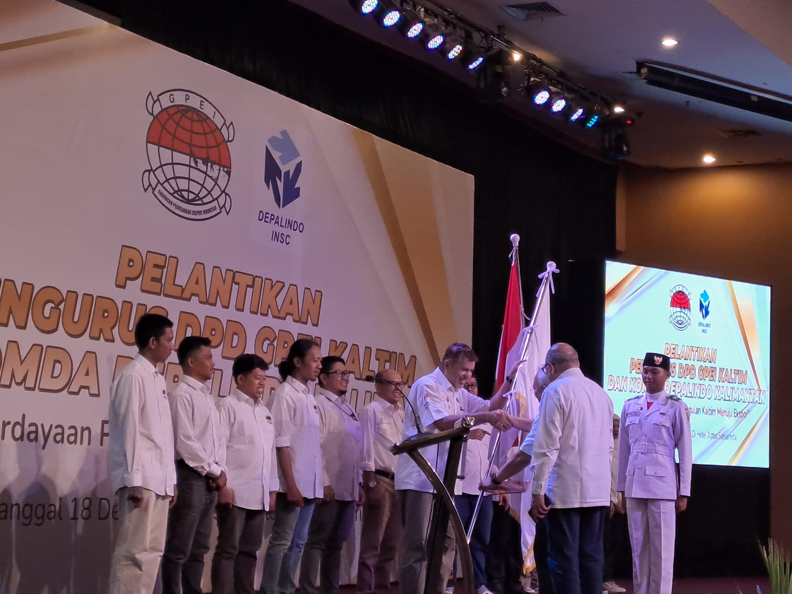 Foto : Suasana Pelantikan Pengurus DPD GPEI Kaltim periode 2023-2028. (Foto/RDS)