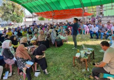 Baharuddin Demmu Lakukan Sosbang di Marang Kayu