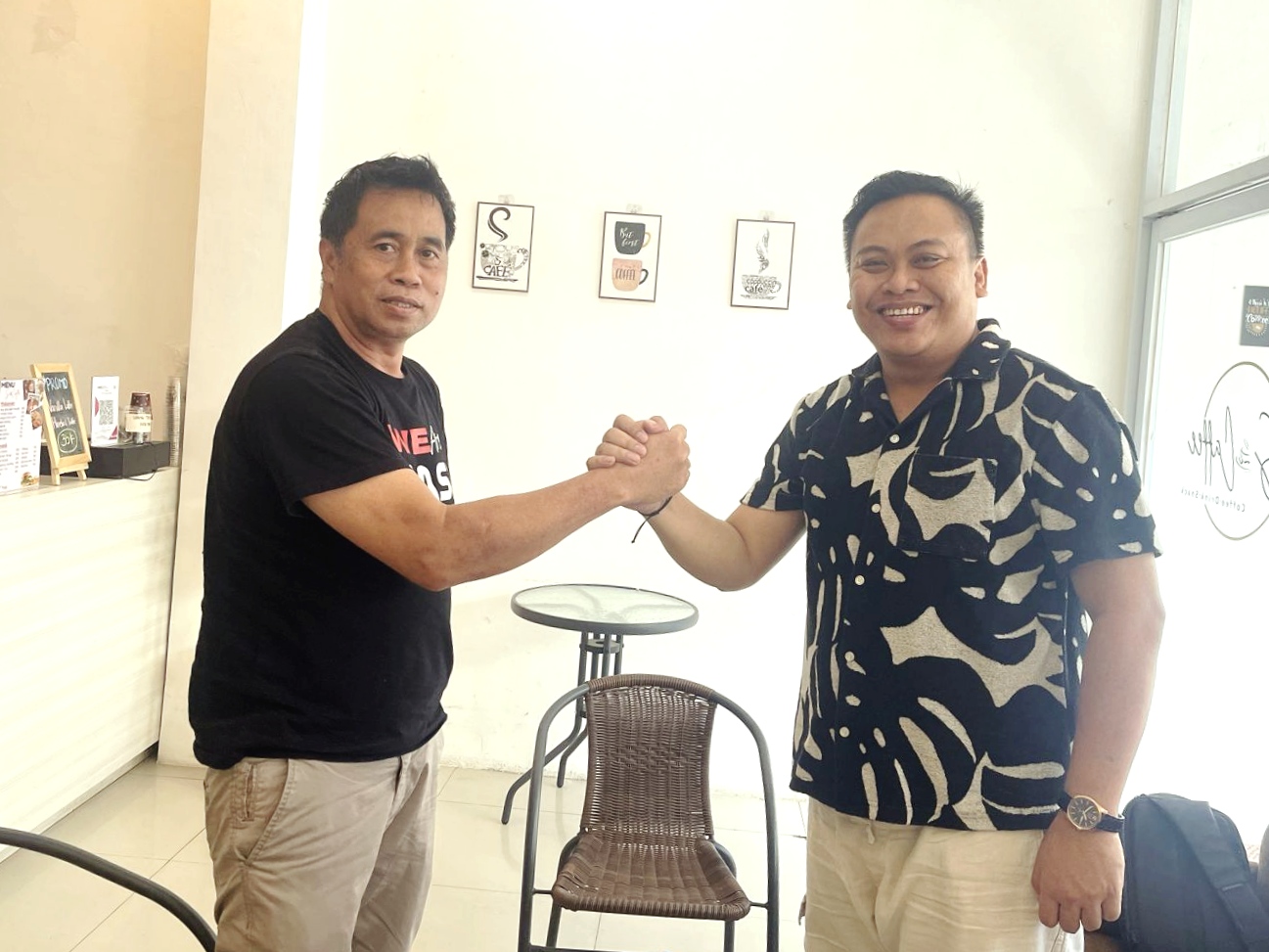 Ketua JMSI Kaltim, Mohammad Sukri dan Ketua JMSI Kukar Bayu Surya Gandamana. (Ist)