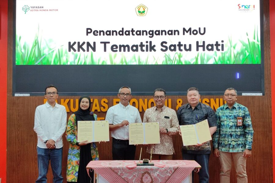 Penandatanganan MoU KKN Tematik Satu Hati. (Istimewa)
