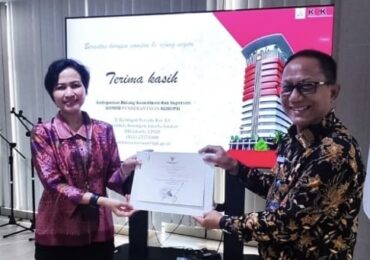Tim Keuangan Pemkot Diganjar Penghargaan KPK RI