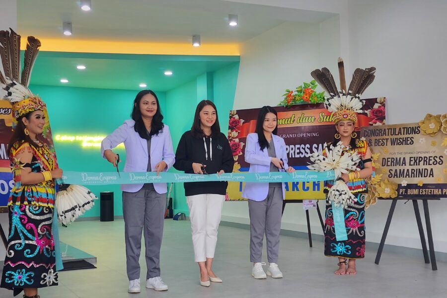 Saat Grand Opening Derma Express Cabang ke-20 Samarinda, di Jalan Siradj Salman, No. D9, Teluk Lerong Ilir, Kecamatan Samarinda Ulu, Kota Samarinda, Kalimantan Timur (Kaltim). (Foto/HAE)