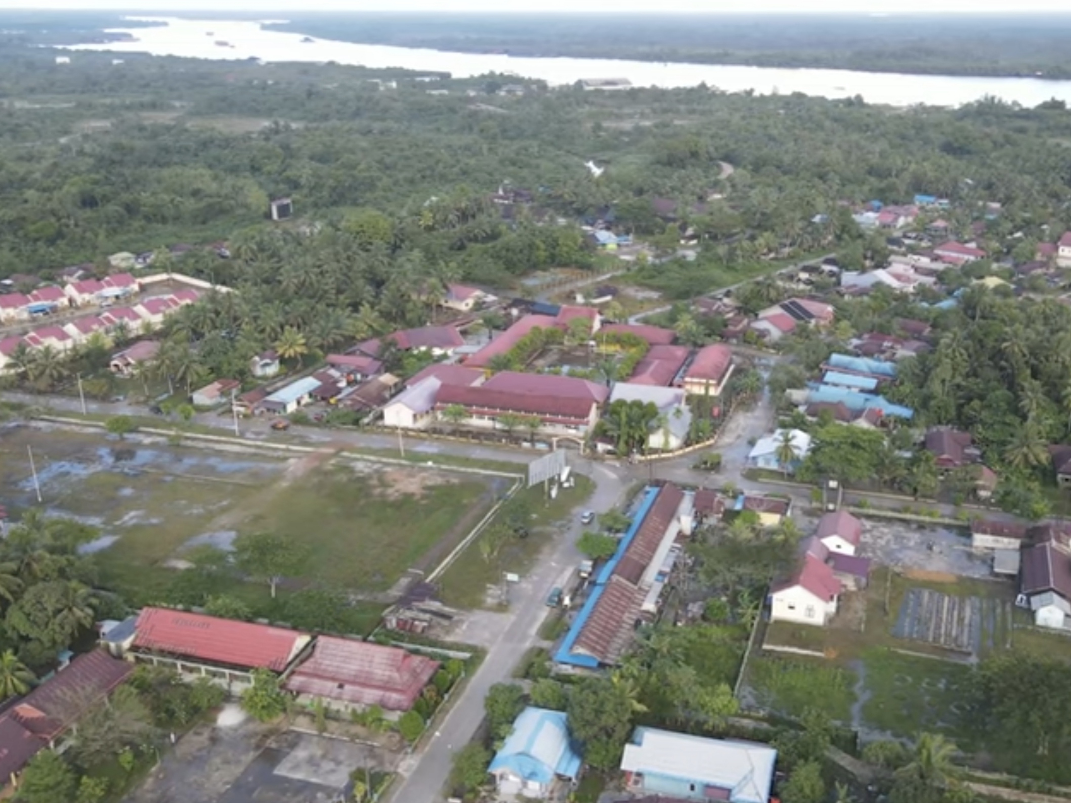 Lanskap Kecamatan Anggana, Kutai Kartanegara. (Foto/ist)