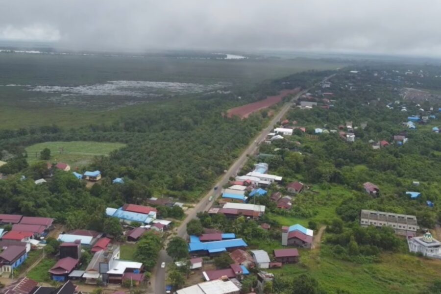 Lanskap Kecamatan Kota Bangun Darat. (Foto/ist)