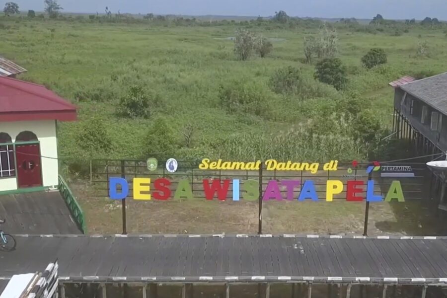 Desa Pela, Kecamatan Kota Bangun, Kutai Kartanegara. (Foto/ist)
