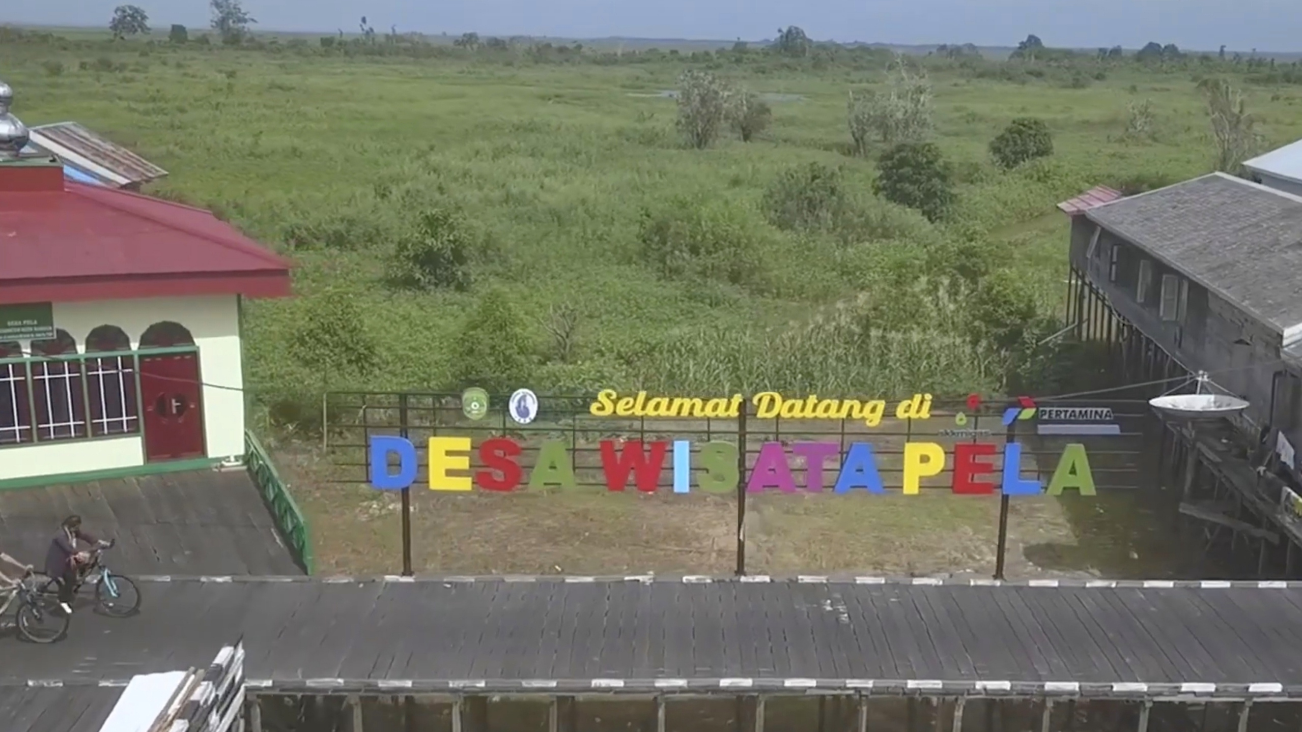Desa Pela, Kecamatan Kota Bangun, Kutai Kartanegara. (Foto/ist)