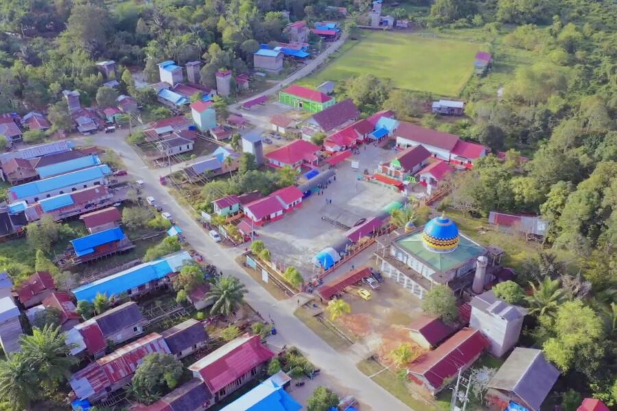 Panorama Desa Lebak Mantan, Kutai Kartanegara. (Foto/dok)