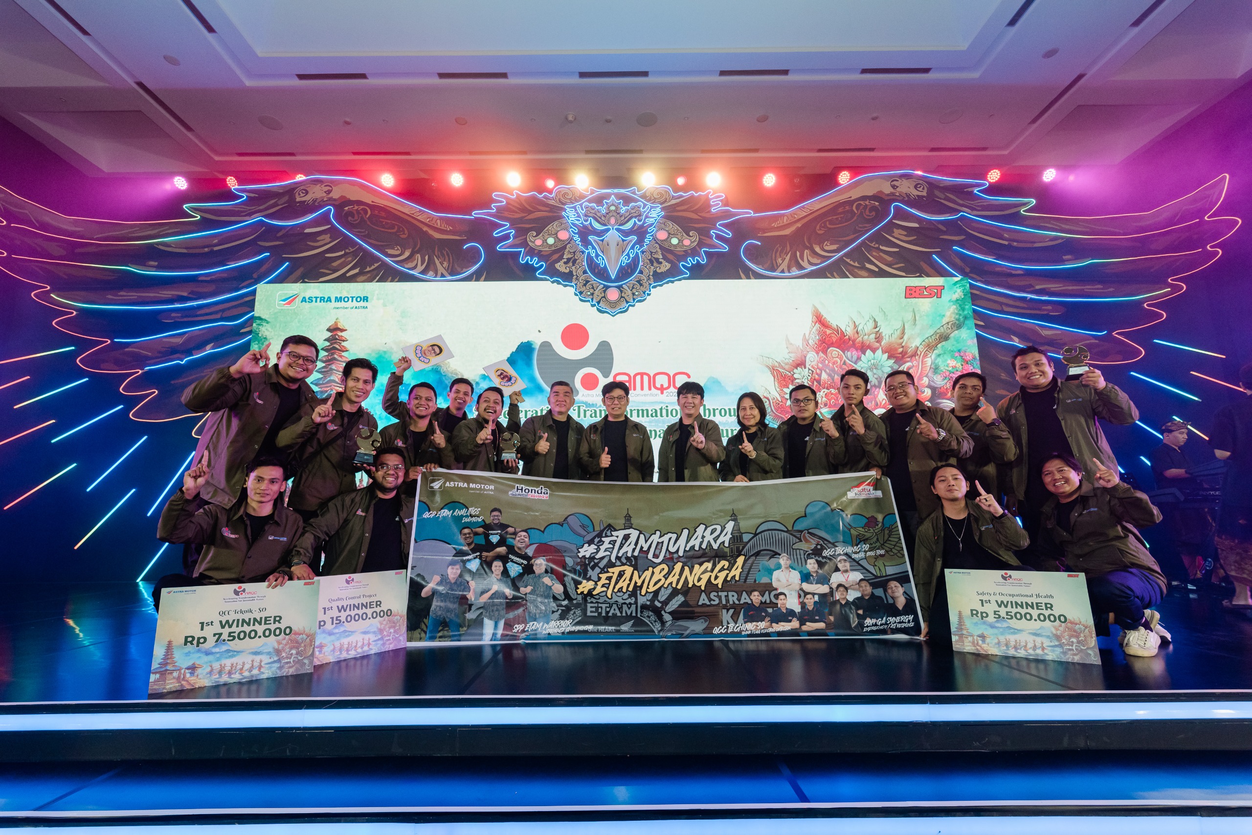 Dokumentasi Ketika Berikan Inovasi dan Ide Kreatif, Astra Motor Kaltim 2 Sukses Naik Podium di AMQC 2024. (Ist)