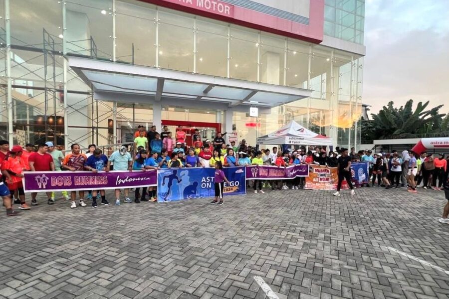 Dokumentasi Astra Motor M. Yamin Sukses Gelar Fun Run, Ramaikan Launching All New Honda BeAT Bersama Bots Runner. (Ist)