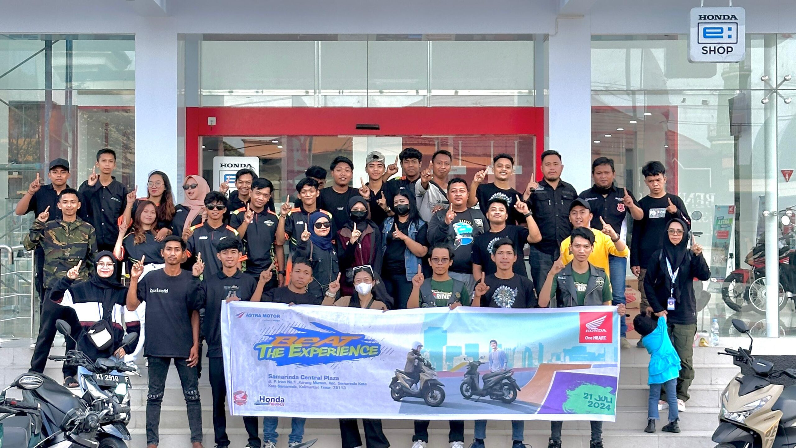 Dokumentasi Ramaikan Launching All New Honda BeAT, Komunitas Honda BeAT Rolling City dan Gathering Komunitas. (Ist)