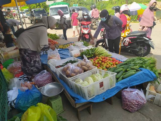 Salah satu pasar di Kutai Kartanegara. (Foto/dok)