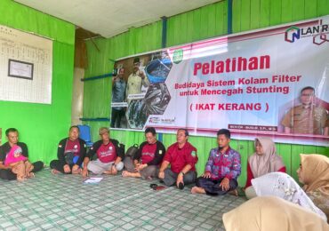 Gelar Pelatihan Ikat Kerang di Desa Margahayu Upaya DKP Kukar Cegah Stunting