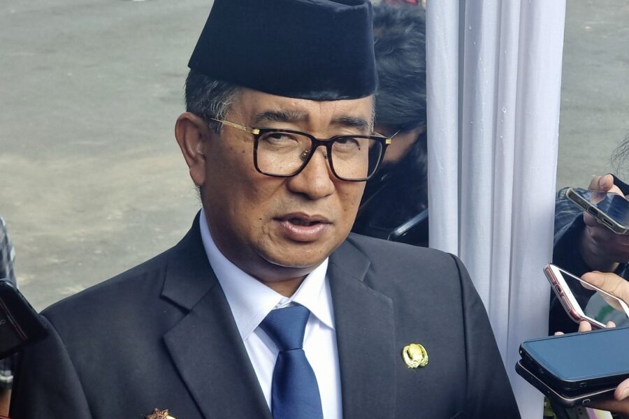 Pj Gubernur Kaltim, Akmal Malik usai gelaran Upacara Hari Sumpah Pemuda ke-96 di Gelora Kadrie Oening Samarinda. (Foto/HI)