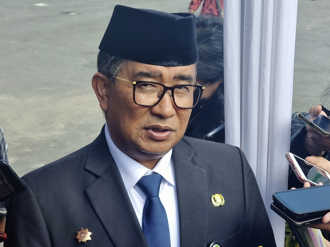 Pj Gubernur Kaltim, Akmal Malik usai gelaran Upacara Hari Sumpah Pemuda ke-96 di Gelora Kadrie Oening Samarinda. (Foto/HI)