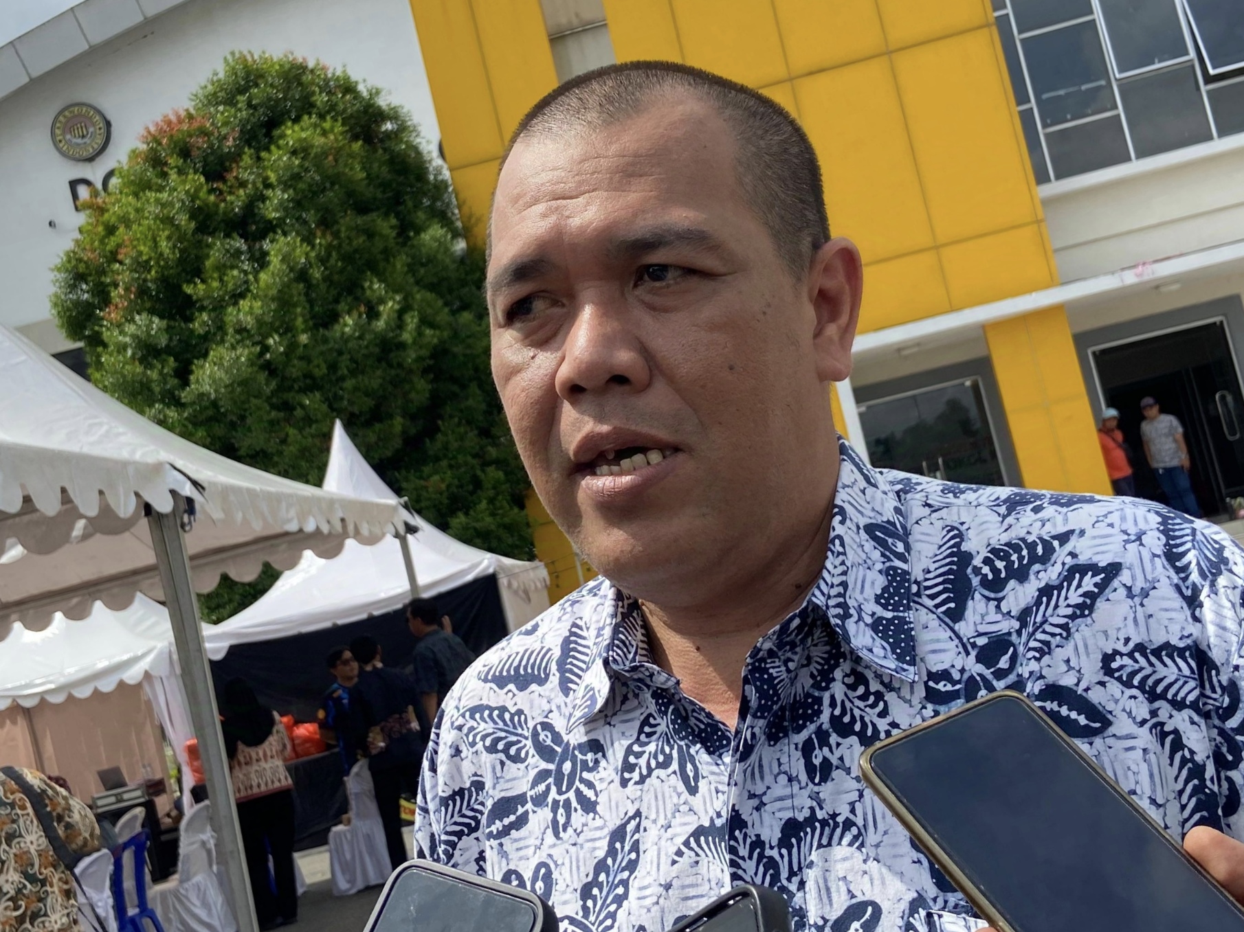 Kepala Bidang Pembudayaan Olahraga, AA Bagus Sugiarta menyampaikan terkait olahraga tradisional.